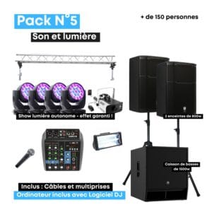 Sonorisation et éclairage - Location à Boulogne, Calais, Dunkerque, Saint-Omer et toute la région hauts de france.