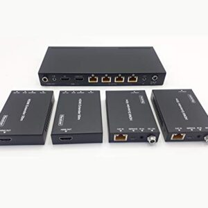 Kit Splitter / Extendeur HDMI 1x4 - 1 émetteur + 4 récepteurs